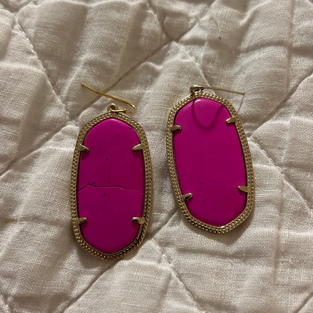 Bright Pink Kendra Scott Danielle Earrings
